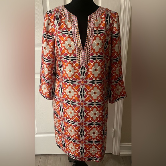 J. MCLAUGHLIN Silk Amalfi Tunic Dress Size Small S - Picture 1 of 5